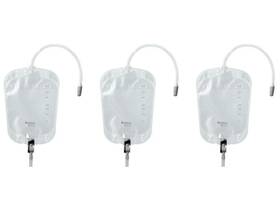 21027 Conveen 3 Ct. Security Urinary Leg Bag With Clamp Valv 1000ml Anti-kink Tube