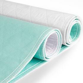 Coolshields 331632495829 Waterproof Bed Pads Incontinence 34ftft X 52ftft 4 Pack Washable Reusable Bedwe