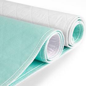 Cs-01 Coolshields Waterproof Bed Pads Incontinence 34ftft X 52ftft 2 Pack Washable Reusable Bedwe