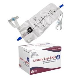 4282bx Corp Urinary Leg Bag For Use With A Catheter Has Non-drip Closure And Anti-reflux