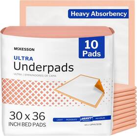 Corporation 445010410402 Ultra Underpads Adult Incontinence Bed Pads Chux Disposable Heavy Absorbency