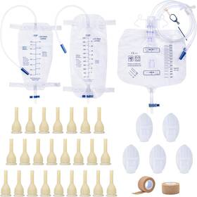 Cotom 445024228291 External Condom Catheters For Men Overnight 24 Soft Latex 750ml And 1000ml Urine