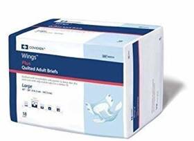 75343101 Covidien Incontinent Brief Wings Choice Plus Tab Closure Large Dispos
