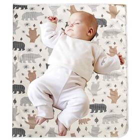 Cozumo 445039759704 Waterproof Baby Bed Pad - 40x31 Inch Gray Bear