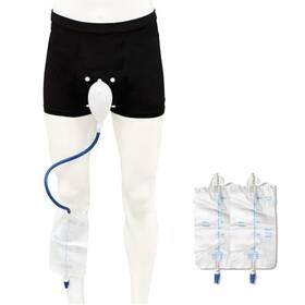Wum003 Crazy Rosa Condom Catheters For Elderly Men Age 80 - Wearable Urinal Underwear With Sili