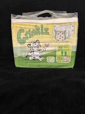 Pzn14216815 Crinklz Vintage Original Print Abdl Diapers New Sealed In Packaging