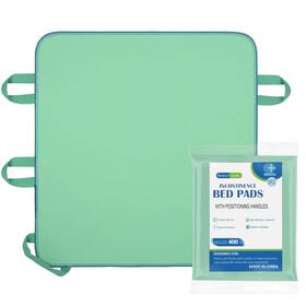 Cufotpls 787056984484 Positioning Bed Pad With 6 Reinforced Handles-34 X 36 Inch Reusable And Washable
