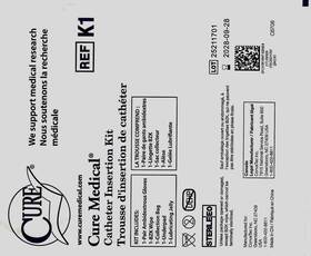 25211701 Cure Medical 25211701/k1 Straight Cath Kits. Water Proof Barrier Lube Packet And More