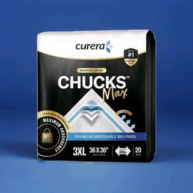 3636br Curera Chucks Max Disposable Bed Pads 3xl 36x36 Adult 20 Incontinence 36 Inch