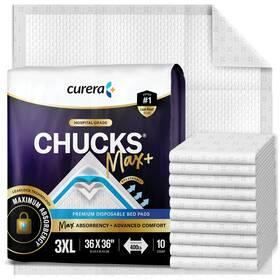Curera 850073095171 Chucks Max Hospital Bed Pads Disposable Adult 36 X Inch 10 Pack