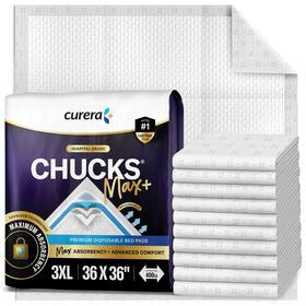 Curera 850073095829 Chucks Max Hospital Bed Pads Disposable Adult 36 X Incontinence -