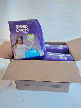 85-140 Cuties 090891134021 New Sleepovers By Pull Up X-large Lbs 22 Pack X 4 88 Total