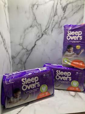 Fqslp05302 Cuties Lot Of 3 Sleep Overs Day And Night Youth Pull On Underwear Lg/xl 60-125lbs Read
