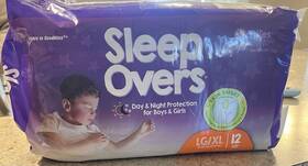 Plv91200aa Cuties New Pack Of 12 Sleep Overs Compare To Goodnite Brand L/xl 60-125 Lbs Unisex
