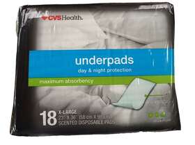 Cvs 050428348369 Health Underpads 23 Inch X36 - 18 Count Scented Disposable Pads