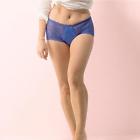 Cwm30102xs Confitex Womens Washable Boy Leg Lace Incontinence Underwear Blue Medium