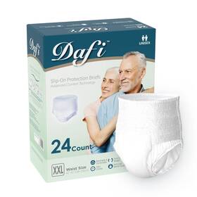 Pc013 Dafi Adult Incontinence Underwear For Women And Men Xxl/24 Count Overnight Bla