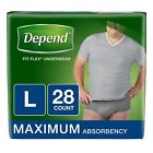 Davw2zgnyo Depend Incontinence Underwear Men Maximum Absorbency Large Count 036000479270