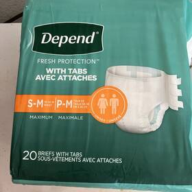 00036000354560 Depend Fresh Protection Unisex S/m Maximum Absorbency 60 Ct 3x20