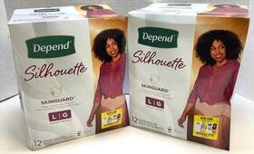 Depend 036000542370 Silhouette Underwear Large Maximum Absorbency 3 Colors 24 Count