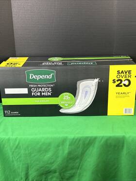 Depend 036000564235 Mens Incontinence Guards Maximum Absorbency 112 Ct