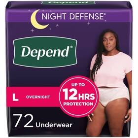 10036000567660 Depend Night Defense Adult Incontinence And Postpartum Bladder Leak Underwear F
