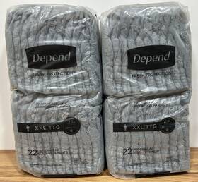 105330500 Depend Fit-flex Adult Incontinence Underwear For Men Xxl Size Grey 44 Count