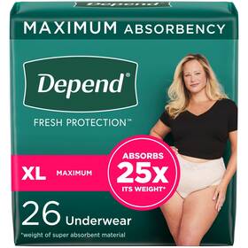 105374401 Depend Fresh Protection Womens Adult Postpartum Incontinence Underwear Xl 26ct 105374401 Depend Fresh Protection Womens Adult Postpartum Incontinence Underwear Xl 26ct