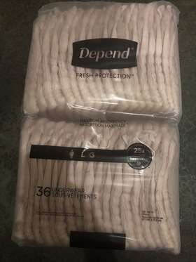 105419700 Depend Fresh Protection. Max Absorb-large Size Underwear - 36 Count