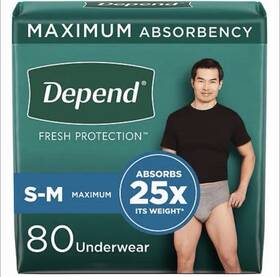 14370332 Depend Fit-flex Adult Incontinence Disposable Underwear For Men - Maximum