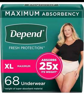 14370363 Depend Fit-flex Adult Incontinence Underwear For Women - Maximum Absorbency