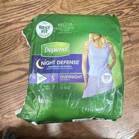 3600047917 Depend Night Defense Overnight Underwear For Women Small Disposable 16 Count