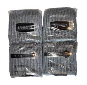Depend 360005330501 Fresh Protection Mens Size Xxl 44 Count Dryshield Underwear New