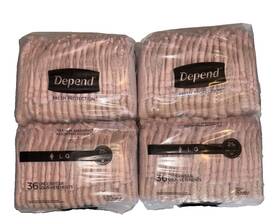 Depend 360005419801 Fresh Protection Womens Disposable Underwear Size L 72 Ct