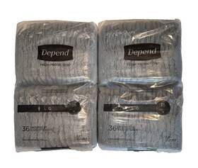 Depend 360005420301 Fresh Protection With Dryshield Mens Underwear Size L 34 Count