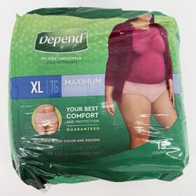 Depend 385328 Fit-flex Adult Underwear X-large Maximum Absorbency Pack Of 15