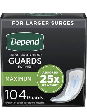 405885 Depend Incontinence Guards/incontinence Pads For Men/bladder Control