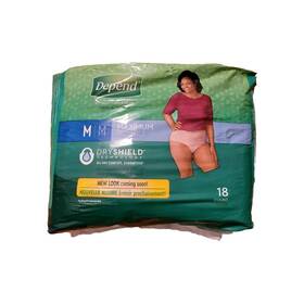 47932 Depend Fit-flex Underwear For Women Maximum Absorbency Medium - 18 Diapers