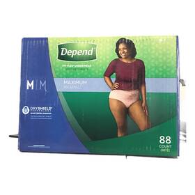 48445 Depend Fit-flex Underwear For Women Size Medium 88 Ct