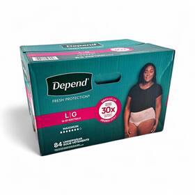 5099000 Depend Fresh Protection Adult Incontinence Underwear Womens Large - 84 Count