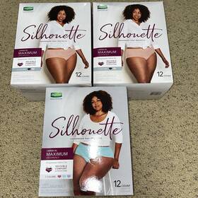 51015 Depend 3 X Silhouette Large/xl Incontinence Underwear Maximum Absorb 12ct Each