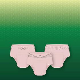 51656 Depend Fit-flex Incontinence Underwear For Women Blush M
