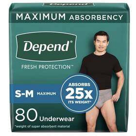 5420201 Depend Fresh Protection Adult Incontinence Underwear For Men Disposable Size S-m