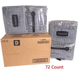 54203 Depend 72 Fresh Protection Adult Incontinence Underwear For Men Large Maximum