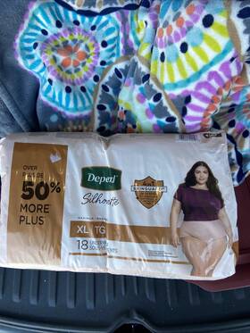 54219 Depend Disposable Underwear Female X-large 18 Ct