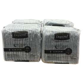 5515900 Depend Mens Night Defense Incontinence Underwear Overnight S/m Black 64 Ct