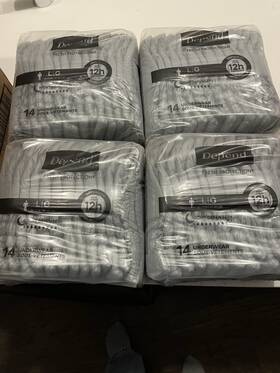 Depend 5516101 56 Count Night Defense Adult Diapers Incontinence Underwear Men Large