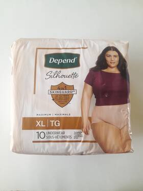 55425 Depend Women S Disposable Underwear Xl 10 Count Maximum Absorbency New