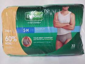 9191939 Depend Fit-flex Incontinence Underwear For Men Maximum Absorbency S/m 32 Ct
