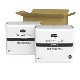 Depend 972670567216 Incontinence Guards/incontinence Pads For Men/bladder Control Pad 104ct